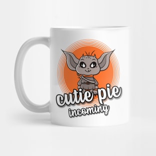 Cutie pie incoming - pregnancy announcement Mug